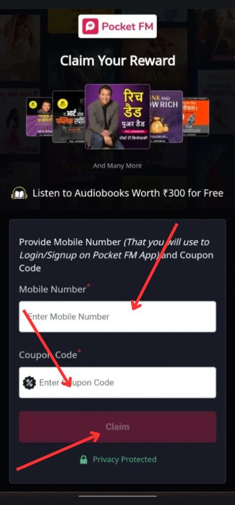 pocket fm coin claim